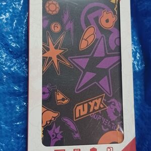 Vibrant Purple and Orange Tablet Case with Energetic Design